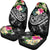 Tonga Polynesian Car Seat Covers - Summer Plumeria (Black) - Polynesian Pride