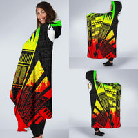 Niue Hooded Blanket - Polynesian Tattoo Reggae - Polynesian Pride