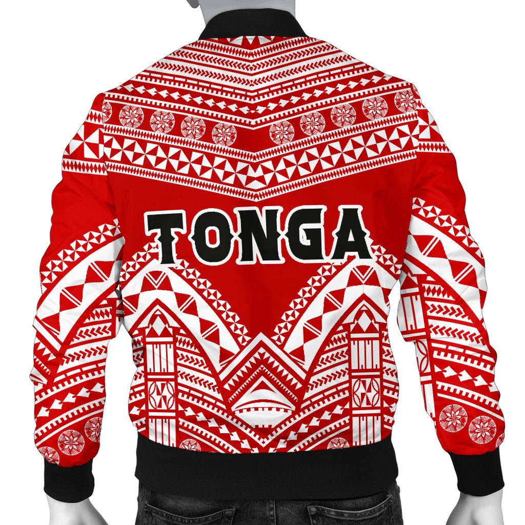 Tonga Polynesian Tribal Pattern Men's Bomber Jacket - Polynesian Pride