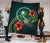 Chuuk Micronesia Premium Quilt - Green Turtle Hibiscus - Polynesian Pride