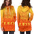 Sun In Leo Zodiac Women Hoodie Dress Polynesian Tattoo Simple - Orange - Polynesian Pride