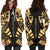 Austral Islands Hoodie Dress - Polynesian Tattoo Gold - Polynesian Pride