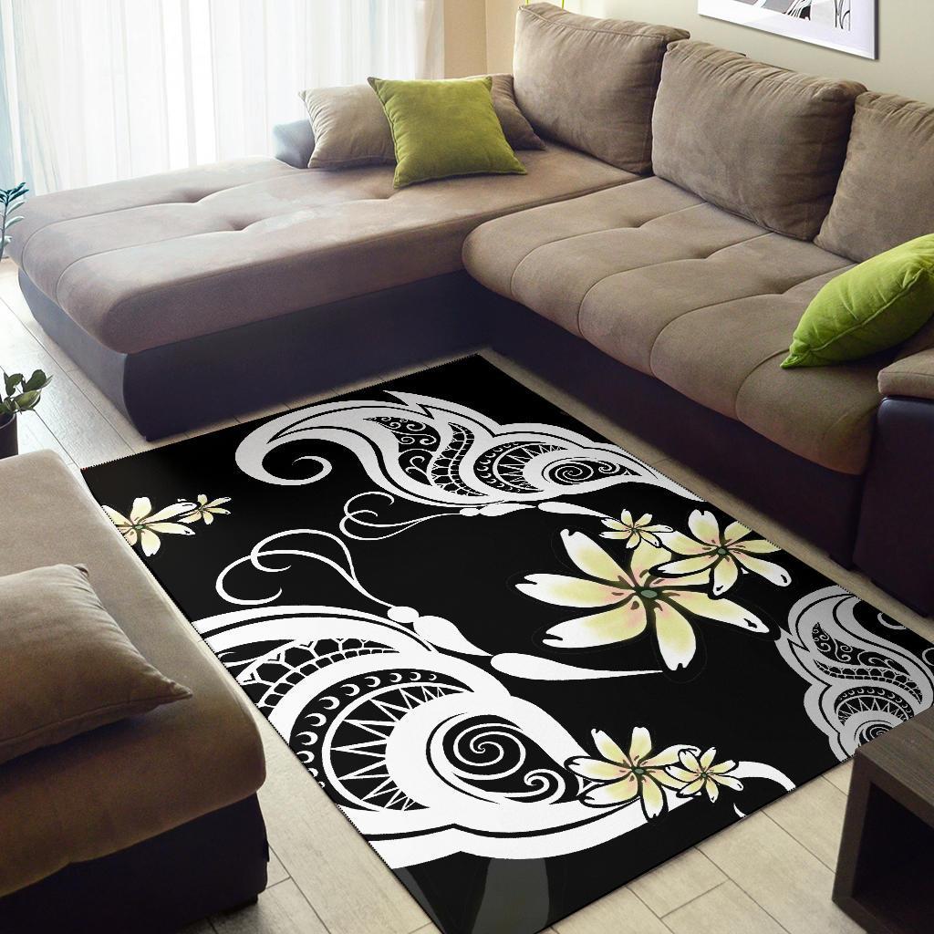 Plumeria Butterfly Area Rug AH - Polynesian Pride