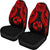 Tonga Polynesian Car Seat Covers Pride Seal And Hibiscus Red - Polynesian Pride