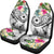 The Philippines Car Seat Covers - Summer Plumeria (White) - Polynesian Pride