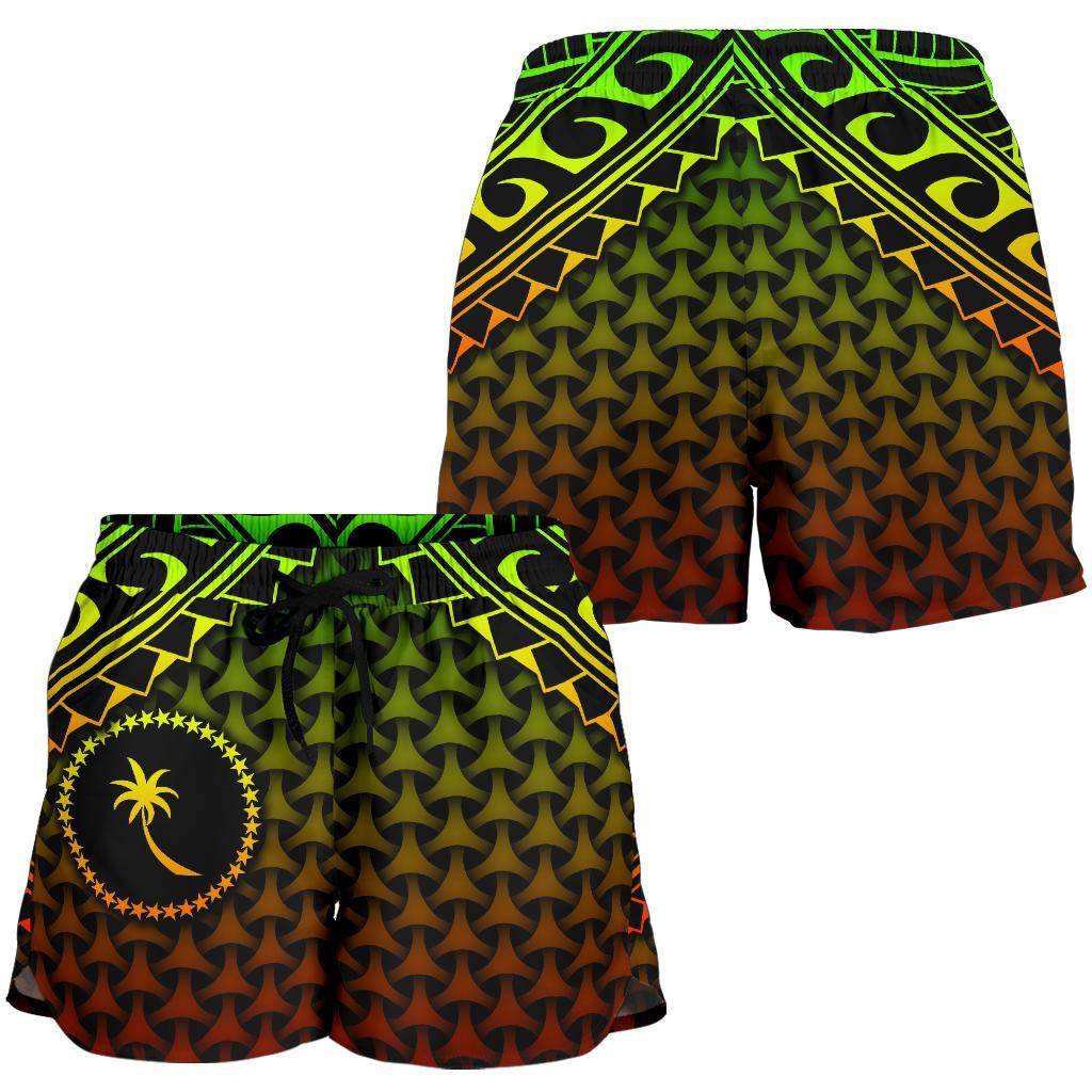 Polynesian Chuuk Women's Shorts - Reggae Vintage Polynesian Patterns - Polynesian Pride