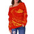 Hawaiian Mauna Kea Polynesian Women's Off Shoulder Sweater - Frida Style - Polynesian Pride