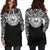 Tahiti Women Hoodie Dress - Tahiti Coat Of Arms Polynesian Black Color - Polynesian Pride