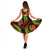 Samoa Polynesian Midi Dress - Reggae Plumeria - Polynesian Pride