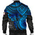 American Samoa Polynesian Bomber Jacket (Men) - Blue Turtle - Polynesian Pride