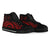 Palau High Top Canvas Shoes - Red Tentacle Turtle - Polynesian Pride