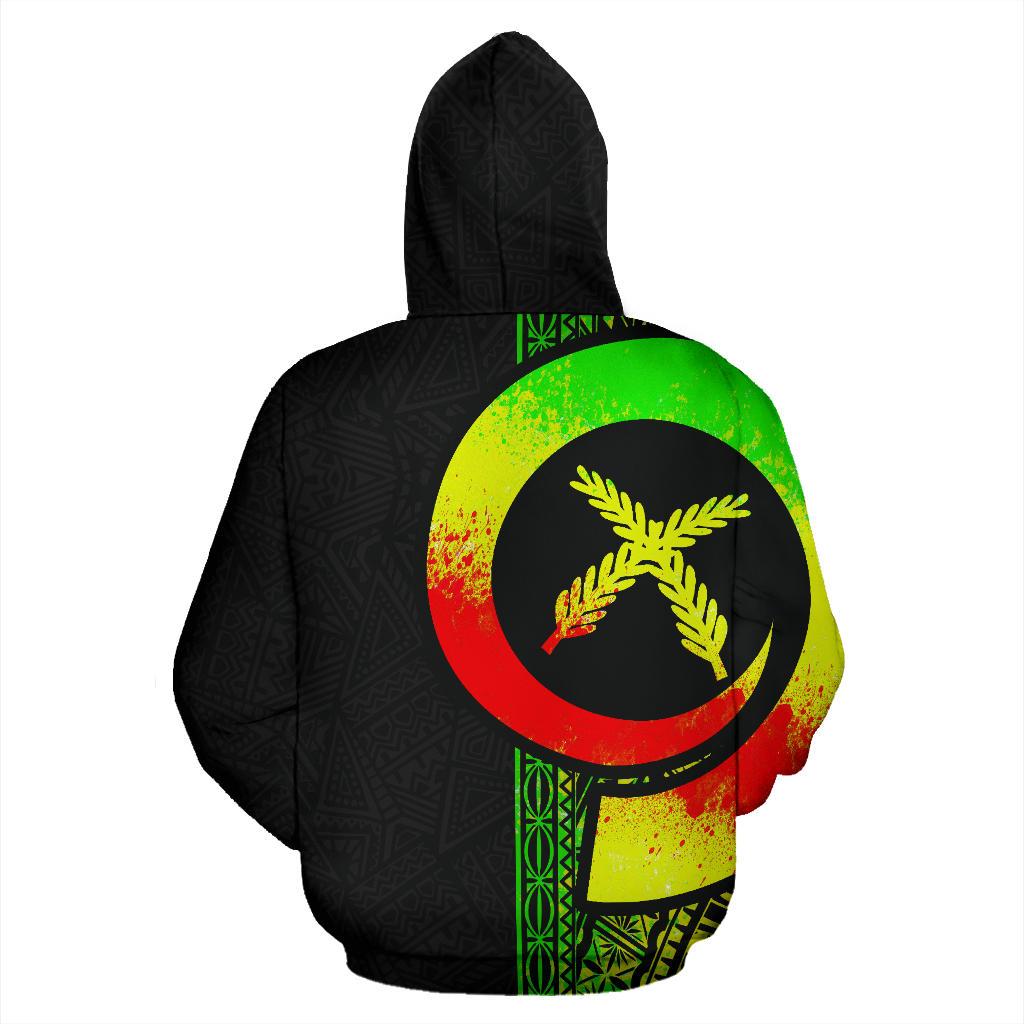 Vanuatu Polynesian Hoodie Reggae Line - Polynesian Pride