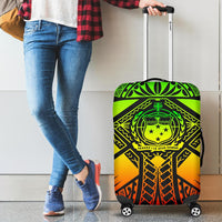 Samoa Polynesian Luggage Covers - Samoa Reggae Seal with Polynesian Tattoo Reggae - Polynesian Pride