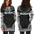 Guam Women's Hoodie Dress - Polynesian Black Chief - Polynesian Pride