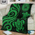 American Samoa Premium Blanket - Green Tentacle Turtle - Polynesian Pride