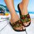 Marshall Islands Slide Sandals - Turtle Hibiscus Pattern Reggae - Polynesian Pride