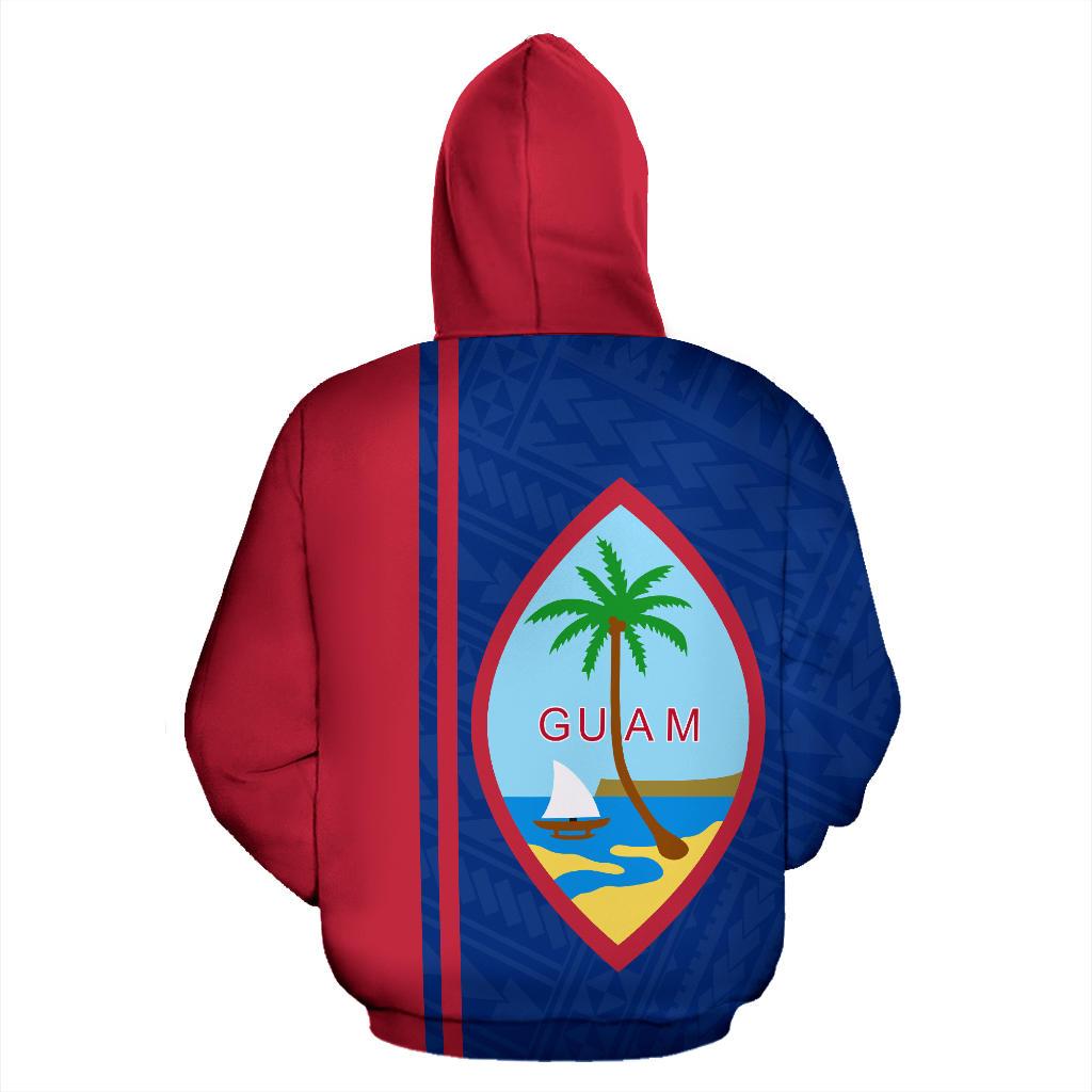 Guam All Over Zip up Hoodie Polynesian Straight Version - Polynesian Pride