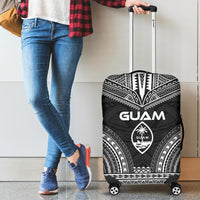 Guam Polynesian Chief Luggage Cover - Black Version - Polynesian Pride