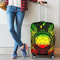 Northern Mariana Islands Polynesian Luggage Covers Map Reggae - Polynesian Pride