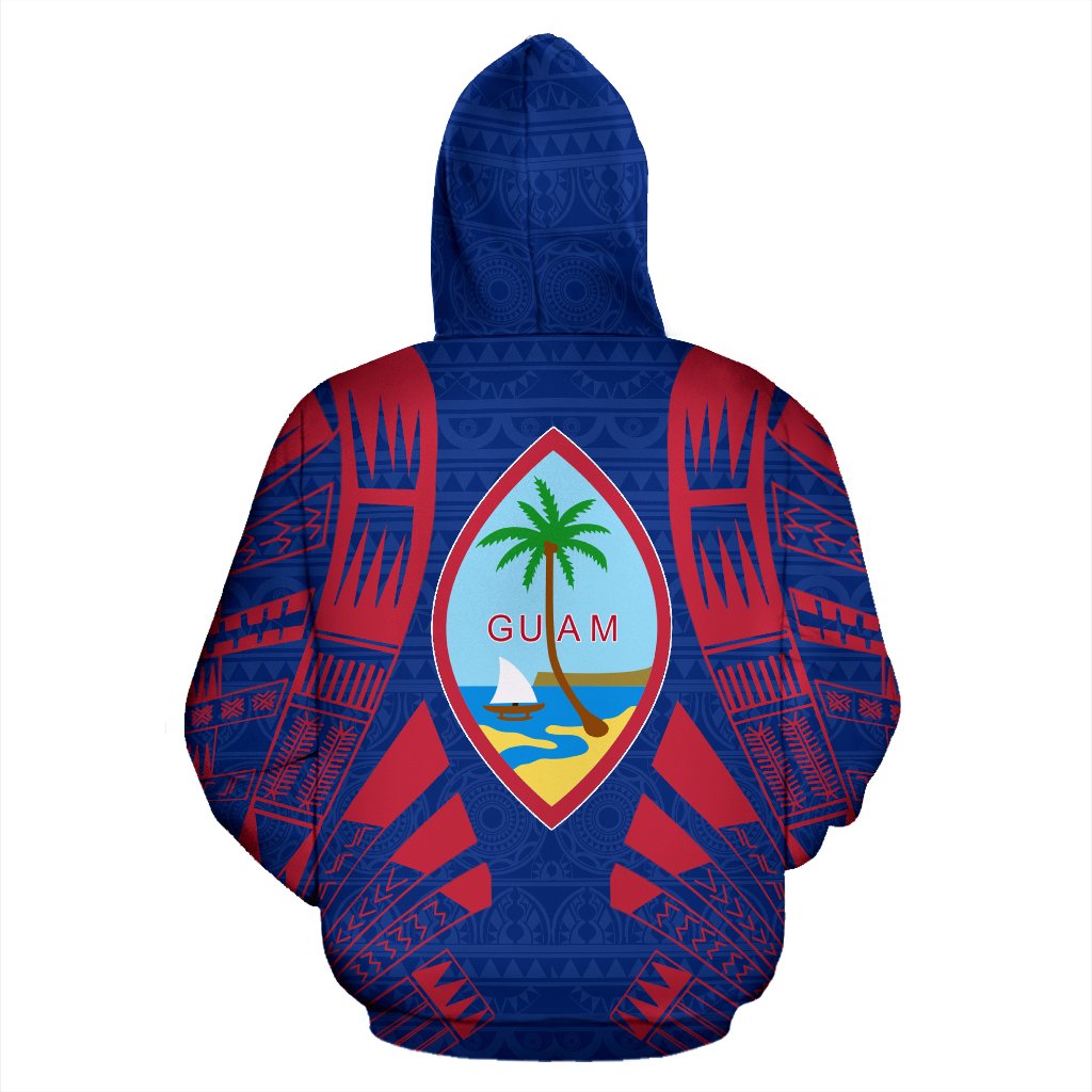 Guam All Over Hoodie Polynenesian Tattoo Style - Polynesian Pride