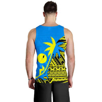 Palau Coconut Tree Men Tank Top K4 - Polynesian Pride