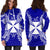 Wallis And Futuna Polynesian Hoodie Dress Map Blue - Polynesian Pride