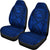 American Samoa Car Seat Cover - American Samoa Seal Polynesian Tattoo Blue - Polynesian Pride