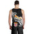 Fiji Men's Tank Top - Fiji Seal Polynesian Patterns Plumeria (Black) - Polynesian Pride