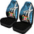 Fiji Polynesian Car Seat Covers - Tribal Wave Tattoo Flag Style - Polynesian Pride