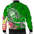 Guam Men's Bomber Jacket - Turtle Plumeria (Green) - Polynesian Pride