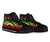 Palau High Top Canvas Shoes - Reggae Tentacle Turtle - Polynesian Pride