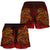 Chuuk Women's Shorts - Red Shark Polynesian Tattoo - Polynesian Pride