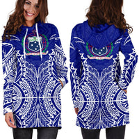 Samoa Hoodie Dress - Samoa Coat Of Arms Premium - Polynesian Pride