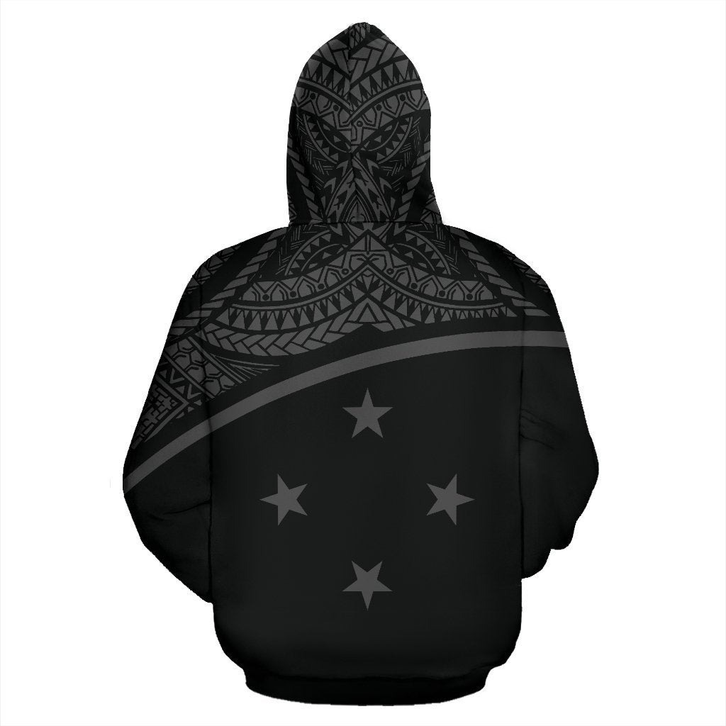 Pohnpei All Over Zip up Hoodie Micronesia Curve Style - Polynesian Pride