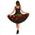 Kosrae Polynesian Midi Dress - Turtle Hibiscus Reggae - Polynesian Pride