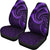 New Zealand Maori Mangopare Car Seat Covers Polynesian - Purple - Polynesian Pride