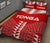 Tonga Quilt Bed Set - Tonga Pattern - Red Version - Polynesian Pride