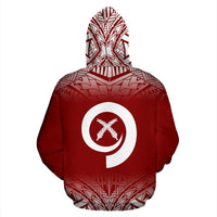 Vanuatu Polynesian Hoodie Red Fog - Polynesian Pride