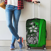 Samoa Polynesian Luggage Covers Green - Turtle With Hook - Polynesian Pride