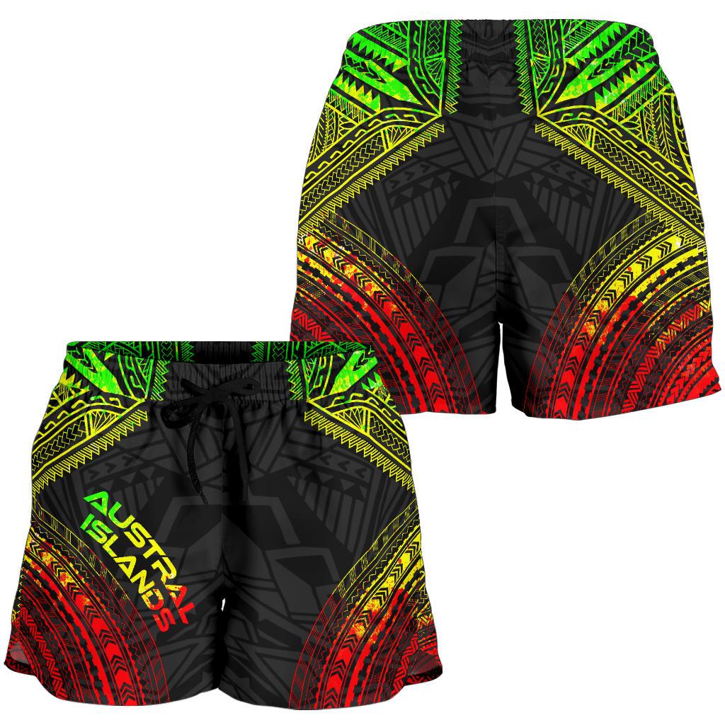 Austral Islands Women's Shorts - Polynesian Chief Reggae Version - Polynesian Pride