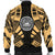 American Samoa Men Bomber Jackets - Polynesian Tattoo Gold - Polynesian Pride