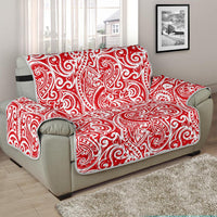 Tonga Chair Sofa Protector - Red Color Patterns - Polynesian Pride