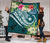 The Philippines Premium Quilt - Summer Plumeria (Turquoise) - Polynesian Pride