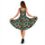 Hawaii Tropical Monstera Leaf Green Mix Midi Dress - Polynesian Pride