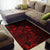 Chuuk Area Rugs Turtle Hibiscus Red - Polynesian Pride