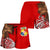 Tonga All Over Print Women's Shorts - Polynesian Palm Tree Flag - Polynesian Pride