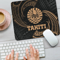 Tahiti Polynesian Mouse Pad - Gold Tribal Wave - Polynesian Pride