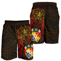 Tonga Polynesian Short (Men) - Red Manta Ray - Polynesian Pride