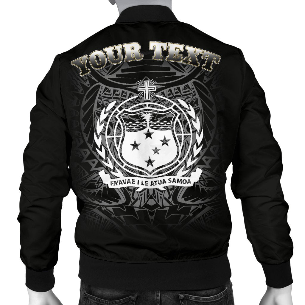 Samoa Polynesian Custom Personalised Men's Bomber Jacket - Samoa Eagle - Polynesian Pride