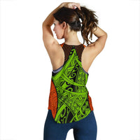 Polynesian Hawaii Women's Racerback Tank - Tribal Wave - Polynesian Pride